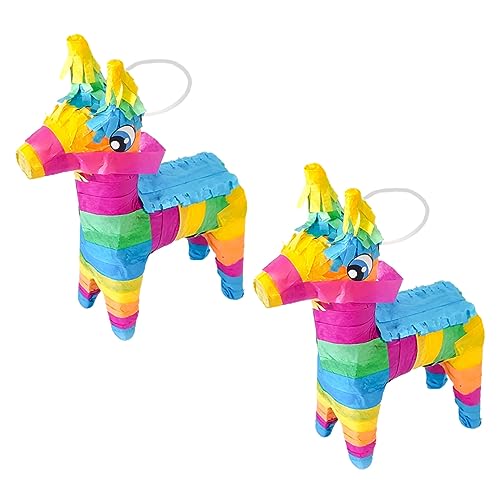 Abaodam 2St Piñata komfetti party mitgebsel kinder Partyzubehör merksam süßwaren toy Esel-Pinata- mexikanische Abs handgefertigte Pinata aus Papier Festival-Pinata-Spielzeug von Abaodam