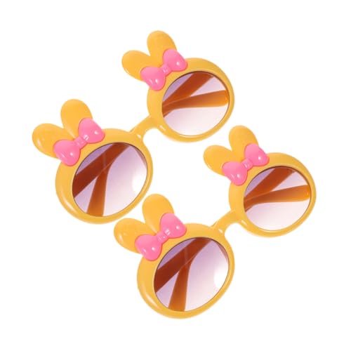 Abaodam 2St sonnenbrillen für kinder brille fasching kinder fasching brille kinder sonnenbrillen kinder kindersonnbrillen Sonnenbrille Partybevorzugung Outdoor-Sonnenbrille Stk Yellow von Abaodam