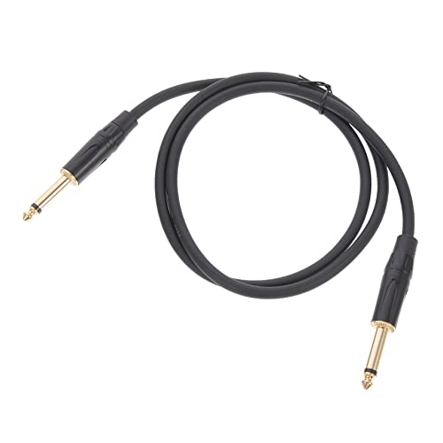 Abaodam 2st 65mm Audio Kabel Gitarreneffektor Gitarren-anschlusskabel Patchkabel Gitarre Instrumentenkabel An Aux Mikrofonanschluss Versorgung Basskabel Black Freies Kupfer von Abaodam