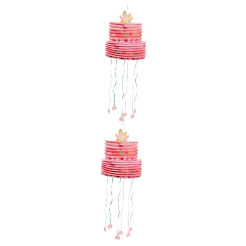 Abaodam 2st Mini-pull-pina Rosa Glücklich Cinco De Mayo Pinata Faltbares Piñata-spielzeug Taco-tortillas Geburtstagsfeier Piñata Comal Para Tacos Dekor Mexikanische Piñata Abs Papier von Abaodam