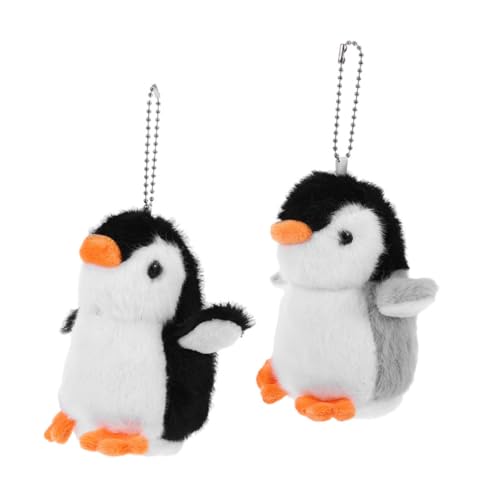 Abaodam 2st Pinguin-puppe-anhänger Pinguin-gastgeschenke Gefüllte Puppe Schlüsselanhänger Handy-anhänger Pinguin Schlüsselanhänger Rucksackanhänger Ausgestopfter Pinguin Plüsch von Abaodam