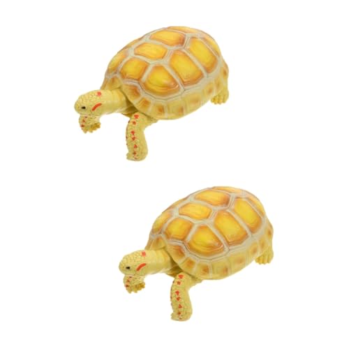 Abaodam 2St Schildkrötenmodell schildkröte Spielzeug schildkröten Spielzeug Tiere Schildkröte Desktop-Dekoration realistisches Tierspielzeug Schreibtisch Zubehör Skulptur Statue Kind von Abaodam