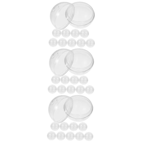 Abaodam 30 Stk Gacha-schale Multifunktionaler Leerer Ball Runde Kapseln Bälle Rufen Befüllbare Leere Kugeln Befüllbare Kapselbällchen Verdrehte Kugeln Befüllbarer Ball Transparent Plastik von Abaodam