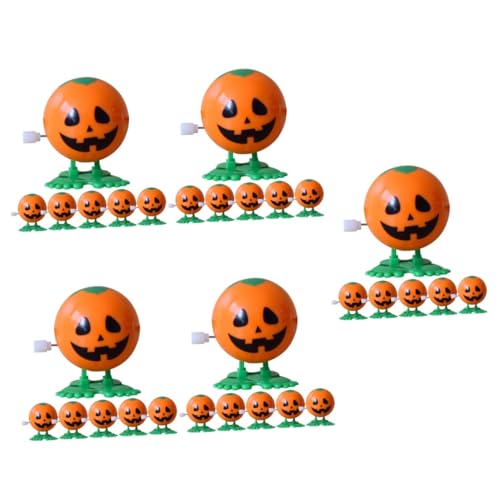 Abaodam 30 Stk Halloween-Spielzeug Pinata-Füller Kürbis Uhrwerk Spielzeug Urlaubstasche halloween spielzeug halloween toys Aufzieh Spielzeug neuartige Aufziehspielzeuge Plastik Orange von Abaodam