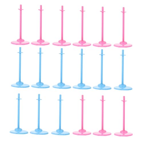 Abaodam 30St Puppenständer Mini-Spielzeug Miniaturpuppe Steht Puppenhauszubehör Accessoires für Mädchen Aufhänger Figure Stand doll Accessories Puppenhalteständer Puppenhalter Plastik von Abaodam