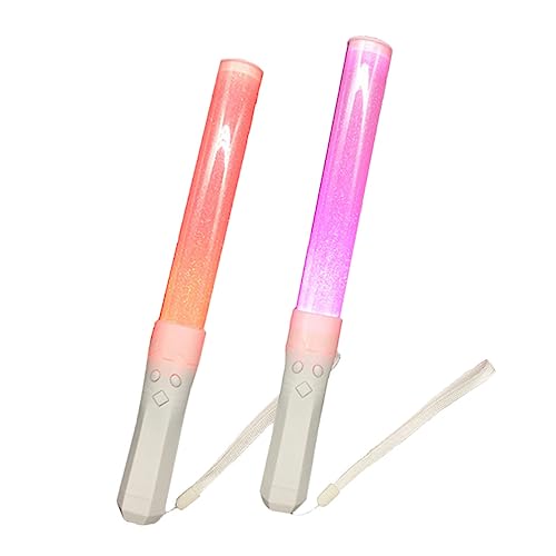 Abaodam 4 Stück Cheerleader-Stick Taschenlampe Zauberstab Krachmacher kleben LED Leuchtstab LED Lichtstab leuchtstäbe geführter leuchtender Zauberstab Konzert jubelnde Requisiten Plastik von Abaodam