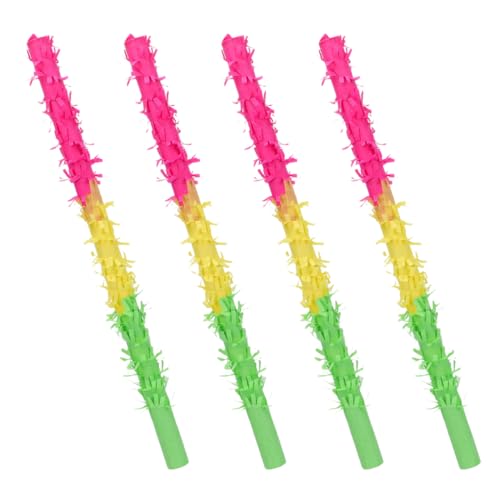 Abaodam 4 Stück Piñata-Sticks Hundepinata Piñata für Kinderpartys Geschenkboxen Stange geburtstagsfeier deko party spiele Karnevalsfest-Requisite Pinata-Stick zum Geburtstag Papier von Abaodam