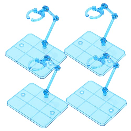 Abaodam 4 Stück Puppenmodellständer figure stand Figurenständer Actionfiguren-Modellbasis Aktion Blauer Puppenständer Bots Spiel Modell-Displayhalter Puppenständer ausstellen Plastik Blue von Abaodam