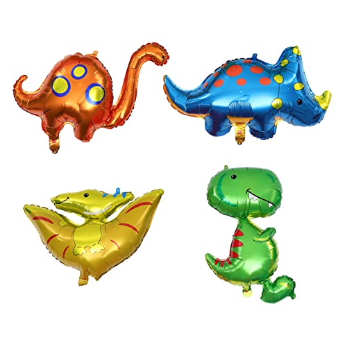 Abaodam 4 Teiliges Ballonspielzeug Aufblasbarer Pool Dinosaurier Party Aufblasbare Matratze Dinosaurier Kuchendekorationen Dinosaurier Dekorationen Dinosaurier Geburtstagsparty von Abaodam