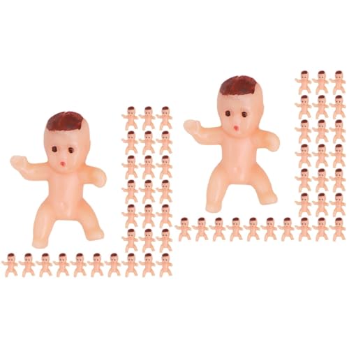 Abaodam 400 Stk Mini-plastikbaby Kleine Babyfiguren Mini-babys -party-requisiten Mini- -spielzeugmodell Tortenaufsätze Für Die Taufe Mini- -modell Tortenaufsatz Zur Taufe Pp von Abaodam