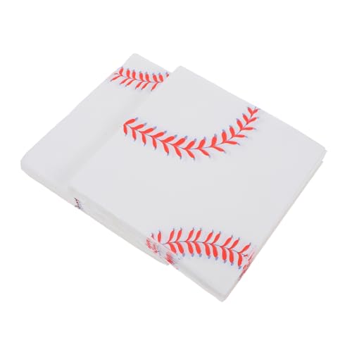 Abaodam 40St Baseball-Serviette weiße servietten cocktail servietten party servietten abendservietten papier Servietten aus Papier entzückende Partyservietten bunt bedruckte Servietten von Abaodam