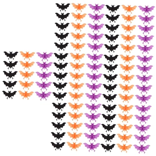 Abaodam 420 Stk Fledermausring Halloween-Ringe in großen Mengen Fledermaus-Halsband Trick Plüsch Piercing Spaß halloween spielzeug halloween toys Plastikring Halloween-Spielzeugring von Abaodam