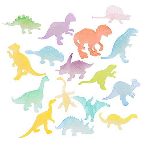 Abaodam 48St Leuchtender kleiner Dinosaurier Schwelle verstellbarer Lampenschirm Linge für kinderspielzeug kleines Dinosaurierspielzeug leuchtende Dinosaurierfigur PVC von Abaodam