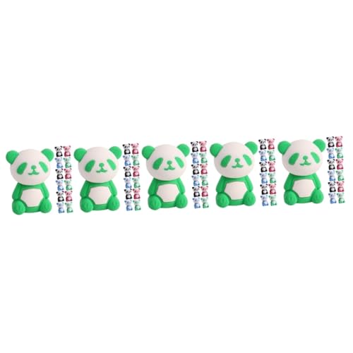 Abaodam 5 Sätze Panda Radiergummi Mini- Süßes Stationäres Erasers for Für Panda Kuscheltier Radiergummis Für Kleinkinder Cartoon Radiergummis 36 Stücke * 5 von Abaodam