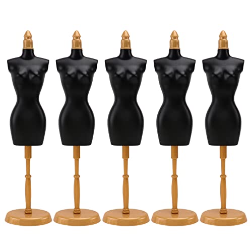 Abaodam 5 Stücke Puppe Kleid Formular Puppe Modell Ständer Kleidung Mannequin Stand Display Racks von Abaodam