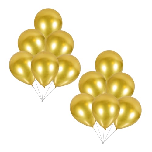 Abaodam 50 Stück Ballon Aus Metall Pastellfarbene Luftballons Durchsichtige Befüllbare Luftballons Gänseblümchen Ballons Hochzeits-brautballons Rosa Ballongirlanden Golden Emulsion von Abaodam