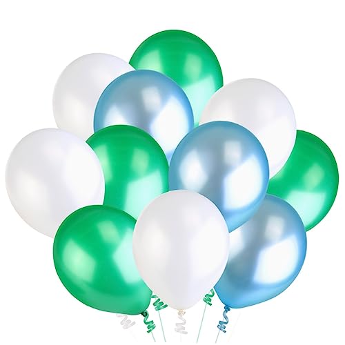 Abaodam 50 Stück Ballon für die Hochzeit Geburtstagsfeier Ballon Helium glänzende Ballons Hochzeitsfeier blaue Luftballons ritauls hochzeitslaken Ballon für Kinderspaß Latexballon Green von Abaodam