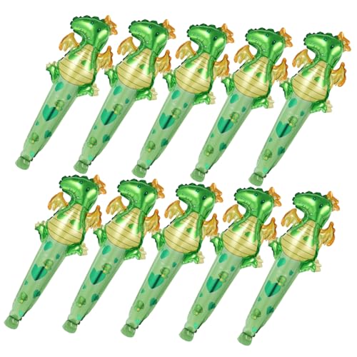 Abaodam 50 Stück Dinosaurier-Partyballons Tank aufblasbare Matratze Ballonpumpe Ballonständer Schwimmbad ballonie kidsballonie Partygeschenke Ballon für die Dekoration Aluminiumfolie von Abaodam