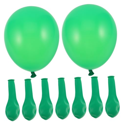 Abaodam 50 Stück Grüner Ballon Dekorationen Für Ballonkuchen Zahnparty-luftballons Patricks Day Dekorationen St Patricks Day Hose Säulenballons Ballon-kuchendekorationen Emulsion Green von Abaodam