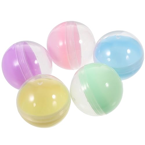 Abaodam 50 Stück Macaron-Gacha-Schale Mehrzweck-Packball Gummiballmaschine Lotterie-Shaker-Ball Spiel plastikball kunststoffball Plastikverpackungsball leere Mehrzweckkugel pp von Abaodam