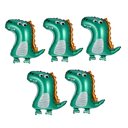 Abaodam 5St Dinosaurier-Folienballons Neon Bausatz Tank geburtstagsdeko kindergeburtstags dekoration Dinosaurier-Ballons Geburtstag Luftballons Aluminiumfolie Green von Abaodam