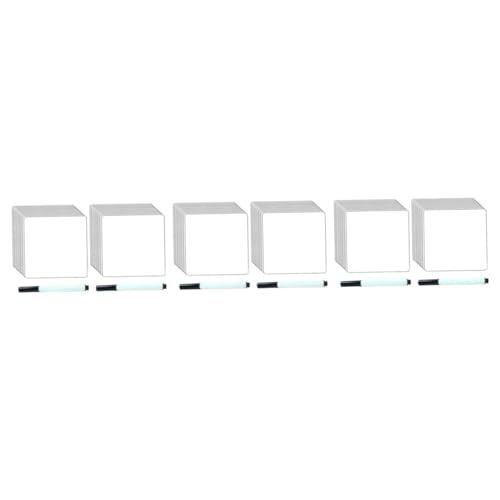 Abaodam 6 Sätze Whiteboard-Aufkleber wiederverwendbare sticker Wandtattoo Glatte Oberfläche Aufkleber Whiteboard Aufkleber rahmenlose Whiteboards Whiteboard trocken abwischbar PVC Weiß von Abaodam