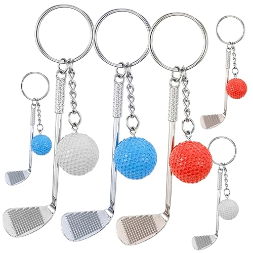 Abaodam 6 Stück Golfball Schlüsselanhänger Sportliche Schlüsselanhänger Aus Strapazierfähigem Stoff Ideal Für Auto Rucksack Oder Partygeschenk Für Golf Fans Und Sportliebhaber von Abaodam