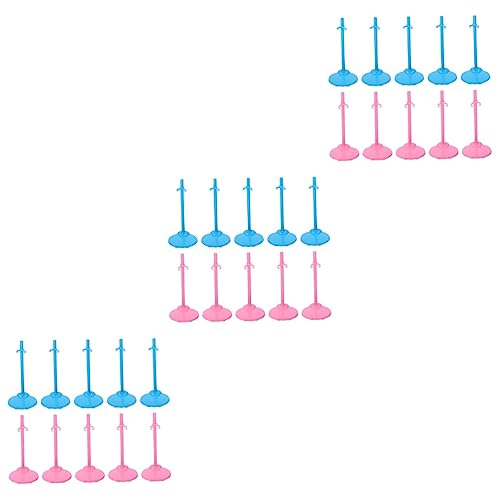 Abaodam 60 STK Puppenständer Puppenstützstent Verstellbarer Ständer Verstellbare Schaufensterpuppe Puppenmodellständer Puppenhalterständer Miniaturpuppen Puppenbein Puppenregal Plastik von Abaodam