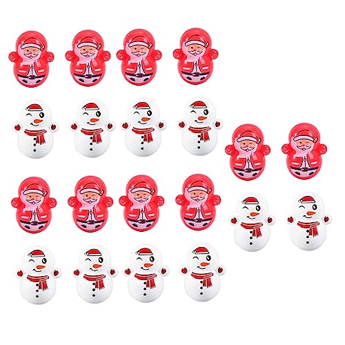 Abaodam 60St Becher Spielzeug weihnachtstischläufer die weihnachtshexe b toys Miniaturen Handwerk Ornament Krippenschmuck Desktop-Dekorationen Desktop-Tumbler-Ornamente Plastik von Abaodam