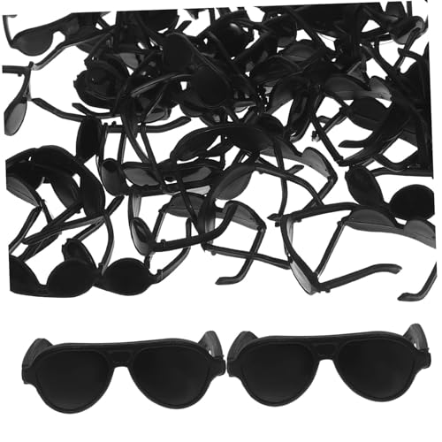 Abaodam 60st Mini-Sonnenbrille Zubehör Kleine Puppen Mädchen Puppenkleidung Mini-Puppen Anziehbrille Für Puppen Puppe Mini-Brille Puppe Sonnenbrille Brille Verkleiden Plastik von Abaodam