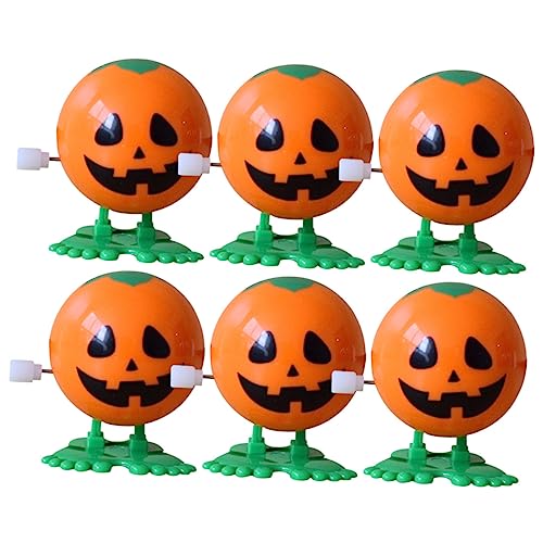 Abaodam 6St Halloween-Spielzeug Uhrwerk-Spielzeug für Kinderpartys Halloween-Aufziehspielzeug halloween spielzeug halloween toys Uhrwerk Spielzeug Cartoon-Aufziehspielzeug Plastik Orange von Abaodam