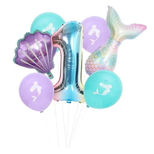 Abaodam 7 Stk Ballon Neon-accessoires Leuchtende Partyartikel Partydekoration Einhorn Geburtstagskleid Geburtstagsdekoration Beeren- Zum Ersten Geburtstag Funkeln Emulsion von Abaodam