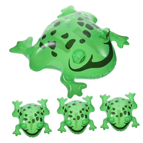 Abaodam 8 Sätze Aufblasbarer Froschballon Hüpfendes Frösche-Spielzeug süße Froschballons kindergeburtstags dekoration aufblasbares spielzeug Hüpftier-Spielzeug Frösche aus Plastik PVC von Abaodam