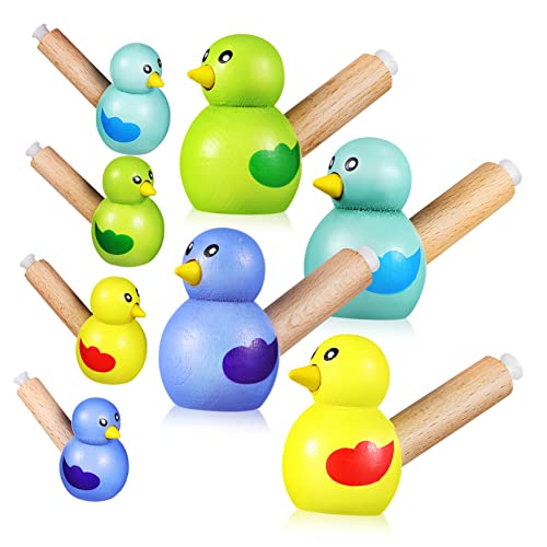 Abaodam 8 Stück Pfeifenspielzeug Neuheit Wasser Geburtstagspartybevorzugung Musikspielzeug Pfeifender Vogel Spielzeug Vogelfigur Minispielzeug Spielzeug Mädchenspielzeug Holz von Abaodam