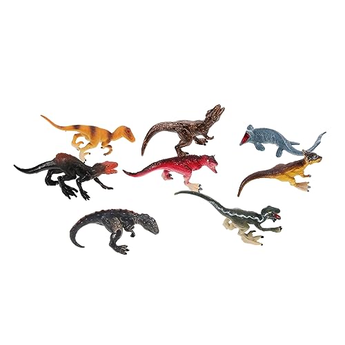 Abaodam 8St Dinosaurier-Kuchen dekorieren Dinosaurier-Partyzubehör Kuchen-Dinosaurier-Ornament buchregal dekoration animal figures toy Party-Kuchen- Dinosaurier-Kuchendekore Plastik von Abaodam