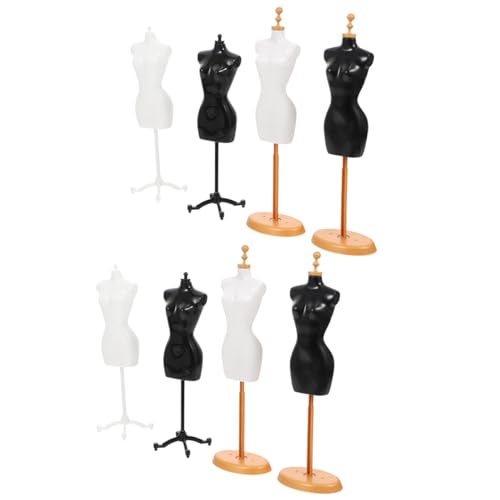 Abaodam 8St Modellständer Puppenorganisator Zubehör für Babypuppen Gehäkelter Puppenständer puppenkleiderbügel Puppen kleiderbügel Puppen-Mannequin-Torso Mannequin-Halterung Plastik von Abaodam