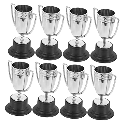 Abaodam 8st Trophäenspielzeug Aufblasbare Euro-trophäe Fußballtrophäe Für Halloween Trophy Party Auszeichnungen Trophäenpokal Silber Mini Plus Silver Plastik Wiederverwendbar von Abaodam