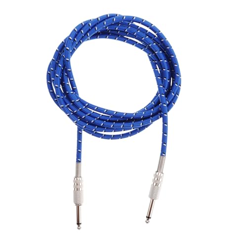 Abaodam Audiokabel Für E-gitarre Patchkabel Für Gitarrenpedale Gitarren-patchkabel Gitarrenverstärkerkabel Tastaturkabel Lautsprecherkabel E -gitarrenzubehör Basskabel Blue Ballaststoff von Abaodam