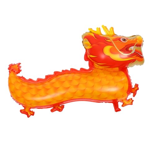 Abaodam Ballon chinese new year chinesisch neujahr Chinesisches Neujahr balloon Drachen Frühlingsfest-Dekor Partyzubehör für das neue Jahr 2024 Neujahrspartyzubehör Aluminiumfolie Orange von Abaodam