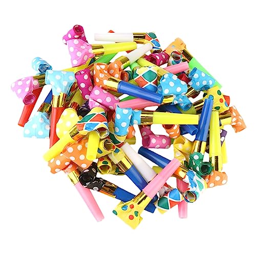 Abaodam 50 Stücke Bunte Blasen Drachen Spielzeug Party Favors Jungen Und Mädchen Pfeife Party Gebläse Für Jungen Mädchen Zufällige Farbe von Abaodam