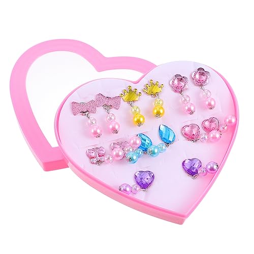 Abaodam Ear Clips Ohrringe Set Für Modische Und Langlebige Ohrstecker Mit Edelsteinen Und Perlen Geschenkbox Niedlicher Schmuck Für ädchen Perfekt Als von Abaodam