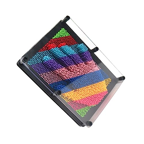 Abaodam Eindruckstafel Kinderspielzeug Zeichenbrett Zappelstift Pin-Abdruck- Handabdruck Skulptur Handabdruck Pin Art Hand-Pin-Kunst 3D-Pin-Kunst von Abaodam