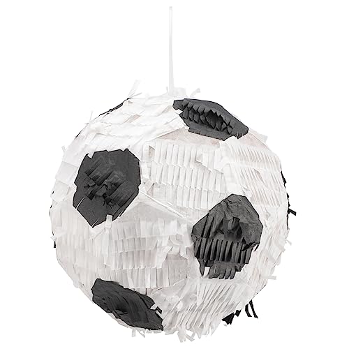 Abaodam Fußball-Piñata fußball pinata karnevalsdekoration Geburtstagsfeier Piñata Geburtstagsdekorationen Spiel Fußball-Fußball-Pinata-Dekoration Pinata-Ornament mit Fußballkugel Papier von Abaodam