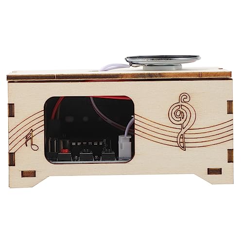 Abaodam Handgemachtes DIY Grammophon Recorder Recorder Tonbandgerät Für DIY Aufnahmegerät Spieluhr Recorder Audiorecorder DIY Phonograph Musik Player Aus Holz von Abaodam