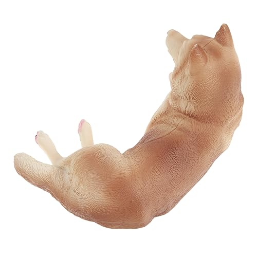 Abaodam Husky-Modell Spielen Dog Statue Hundestatue Tier Desktop-Hundedekoration Modelle Spielzeug kleine Hundefiguren Simulationswelpenmodell Puzzle der Hund Puppe schmücken Kind Plastik von Abaodam