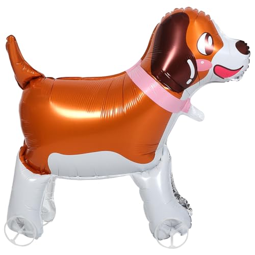 Abaodam Laufballon Mit Rädern Gehender Welpenballon Hündchen-ballon Tier-geburtstagsballon Gehende Tierballons Haustierballon Für Geburtstags-hundedekoration Aluminiumfolie von Abaodam