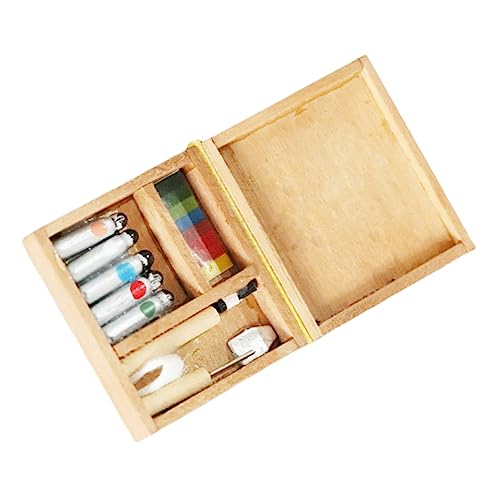 Abaodam Miniatur-malkasten-Spielzeug – Aus Holz Gefertigt Perfekt Für Die Dekoration Von Miniaturhäusern Lehrreich Für Kinder Abaodam Miniatur-malkasten-Spielzeug – Aus Holz Gefertigt Perfekt Für Die Dekoration Von Miniaturhäusern Lehrreich Für Kinder von Abaodam
