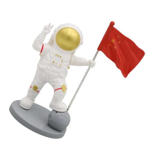 Abaodam Ornamente Spielzeugset Astronaut Mond Dekoration Dekorationen Auto Kunststoff von Abaodam