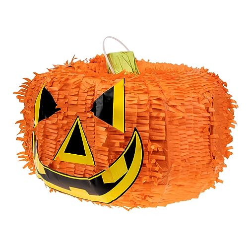 Abaodam Party-requisite Taschen Für Halloween-leckerbissen Halloween-partybevorzugungsgeschenk Neuheit Halloween-partytüten Halloween-geburtstag Kürbis Fallen Fiesta-piñata Papier Orange von Abaodam