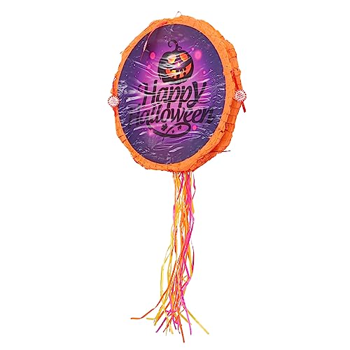 Abaodam Piinata Halloween kinderlaterne Pinata Ornament für Kinder Kürbis fallen Halloween-Wandkranz halloween spiele halloween Partygeschenk Halloween-Piñata Papier Violett von Abaodam